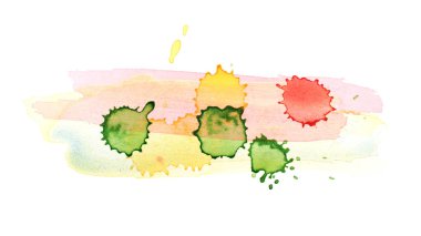 Sulu boya damla leke izole