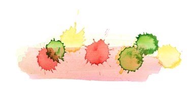 Sulu boya damla leke izole