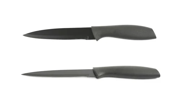 Fekete fém és műanyag kés — Stock Fotó