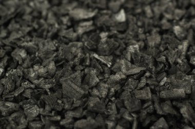 Siyah tuz ile kaplı yüzey