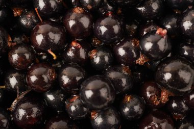 Siyah frenk üzümü ile kaplı yüzey