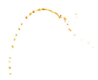 Hareket sıvı sıçrama izole