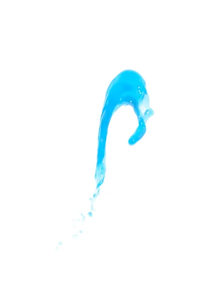 Splash de líquido em movimento isolado — Fotografia de Stock