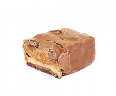 İzole bar çikolata şeker