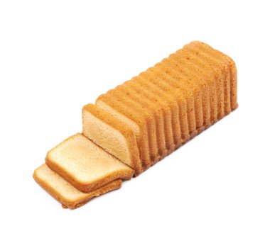 İzole nemli tereyağı pasta