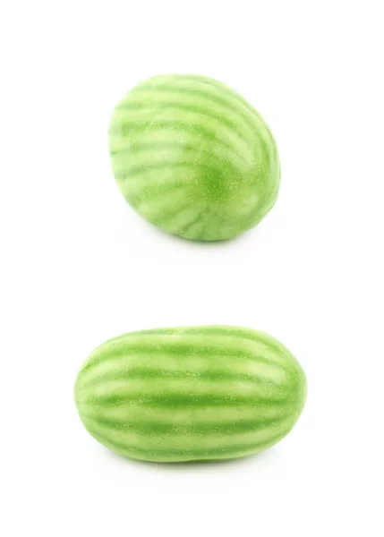 Único doce de melancia isolado — Fotografia de Stock