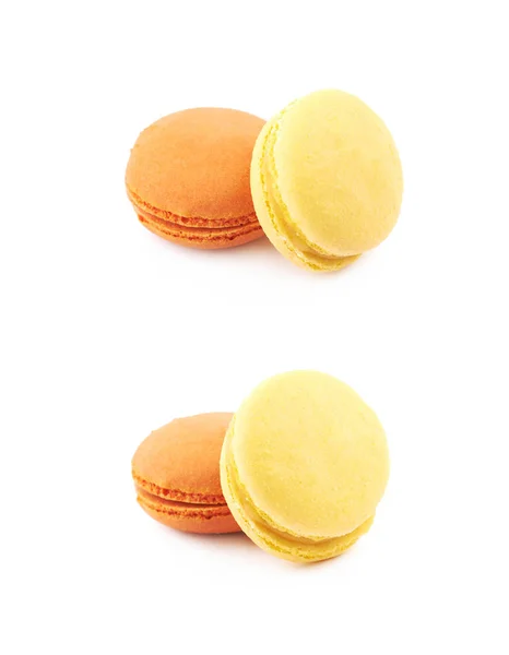 Macaroons composição isolada — Fotografia de Stock