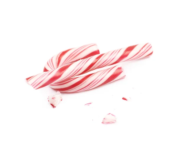 Christmas candy cane isolated — Stock Photo, Image