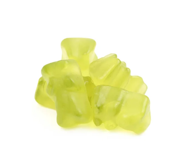 Pile of gummy bear candies isolated — Stock Photo, Image