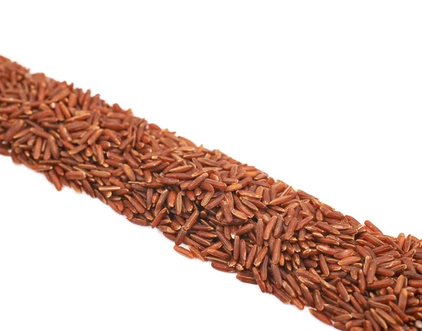 Linha de arroz vermelho isolado — Fotografia de Stock