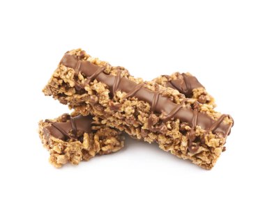 Çikolata granola bar izole