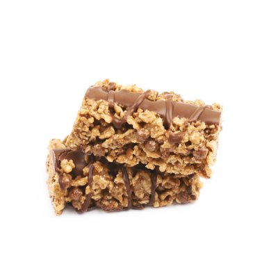 Çikolata granola bar izole