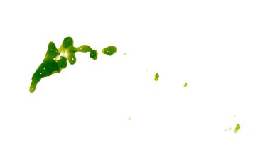 Hareket sıvı sıçrama izole