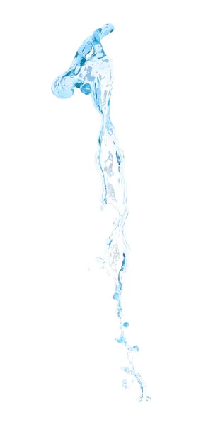 Splash cieczy w ruchu na białym tle — Zdjęcie stockowe