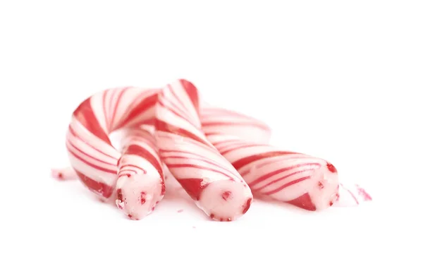 Weihnachtsbonbons isoliert — Stockfoto