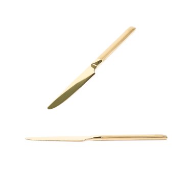 Metal yemek bıçak izole