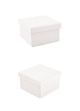 İzole kağıt hediye kutusu