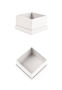 İzole kağıt hediye kutusu