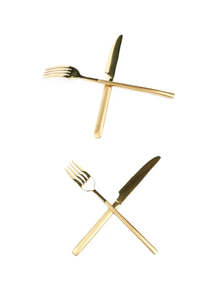 餐刀和叉组成 — 图库照片