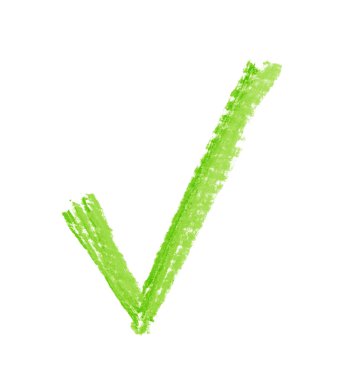 Çizilmiş Evet onay işareti işaret