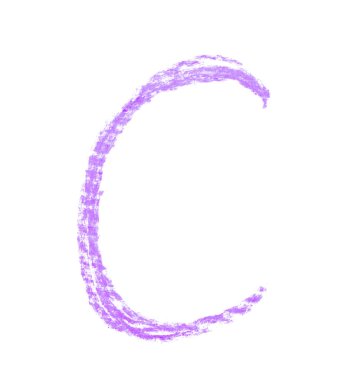 Tek elle çizilmiş mektup izole