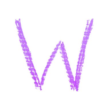 Tek elle çizilmiş mektup izole