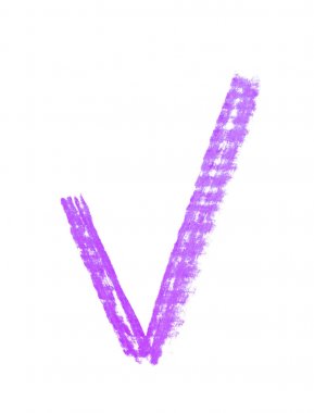 Çizilmiş Evet onay işareti işaret