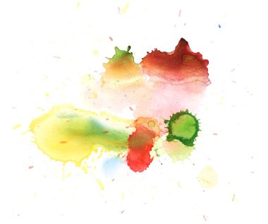 Sulu boya damla leke izole