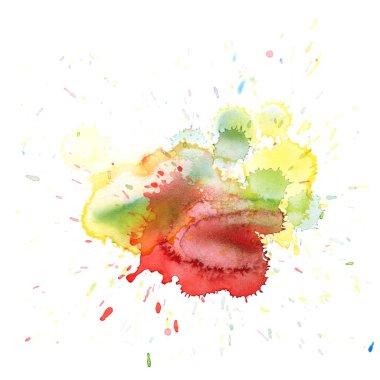 Sulu boya damla leke izole