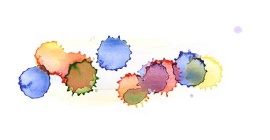 Sulu boya damla leke izole