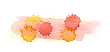 Sulu boya damla leke izole