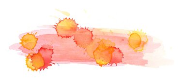 Sulu boya damla leke izole