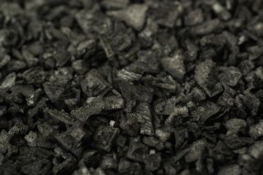 Siyah tuz ile kaplı yüzey