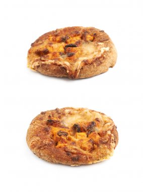 Mini pizza pasta izole