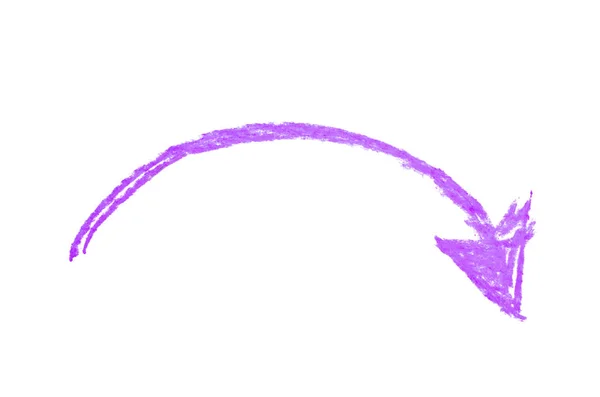 Hand drawn arrow symbol isolated — Stock Photo, Image