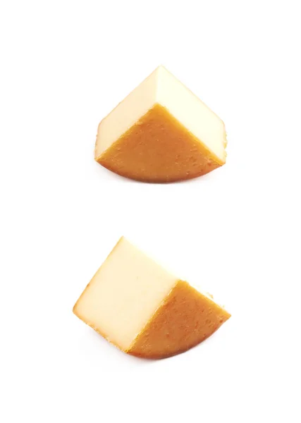 Rebanada de queso aislado —  Fotos de Stock