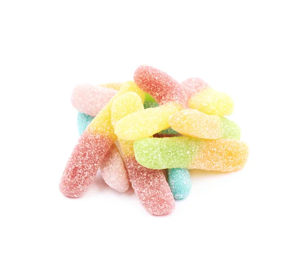 Jelly worm candy isolated — Stock Photo, Image