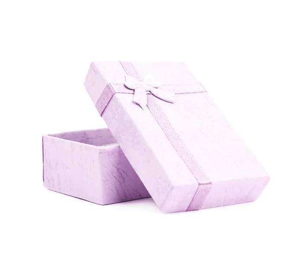 Gift box with a bow isolated — Stock Photo, Image