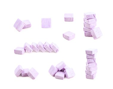 Pile of chewing candies isolated clipart