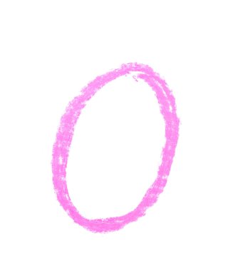 Tek elle çizilmiş mektup izole