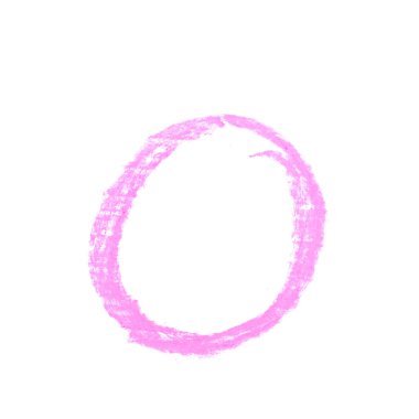 Tek elle çizilmiş mektup izole