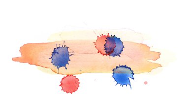 Sulu boya damla leke izole