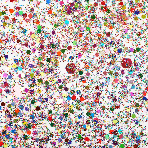 Surface coated with colorful sequins — Stock Photo, Image