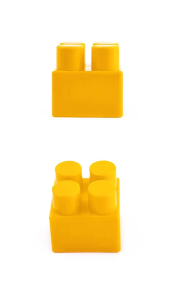 Single toy construction block isolated — Stock Photo, Image