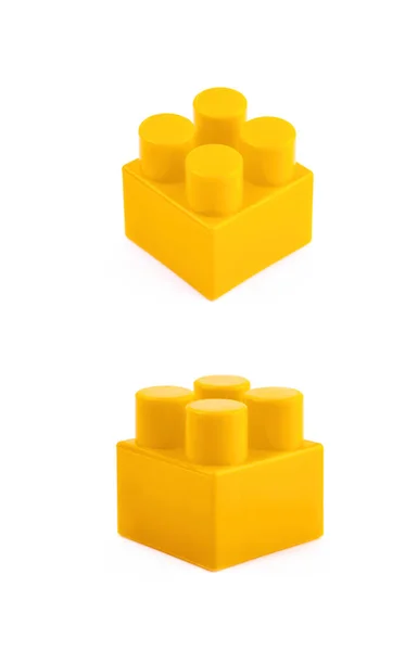 Single toy construction block isolated — Stock Photo, Image