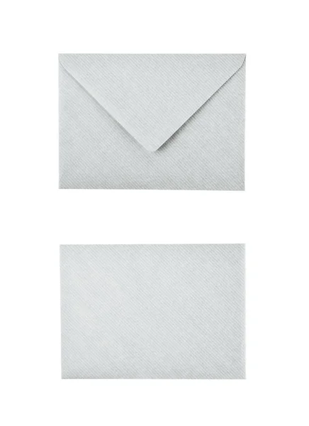 Закритий паперовий конверт ізольований — стокове фото