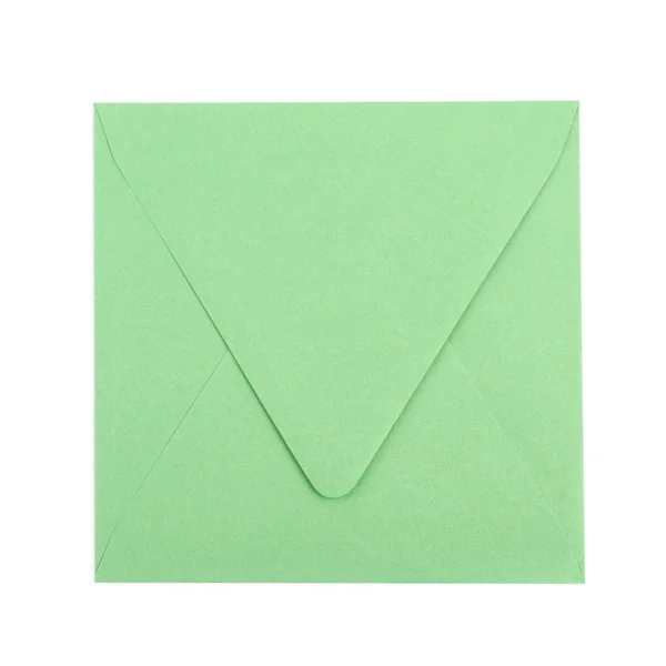 Sqaure em forma de envelope de papel isolado — Fotografia de Stock
