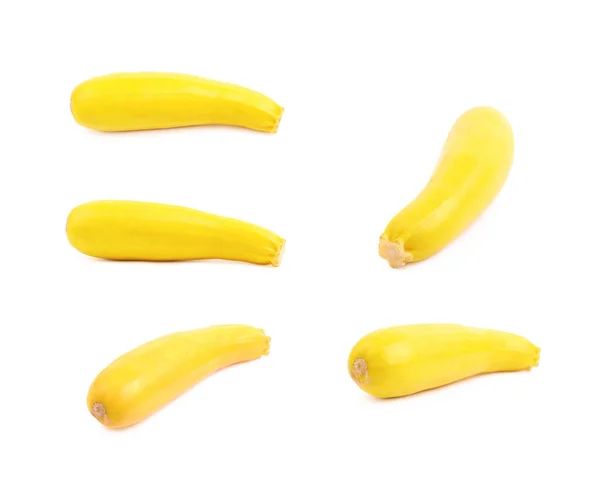 Légumes de courgettes jaunes isolés — Photo