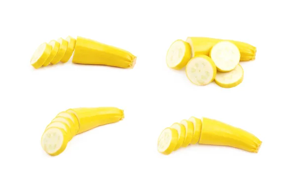 Yellow zucchini vegetable isolated — Stock Photo, Image