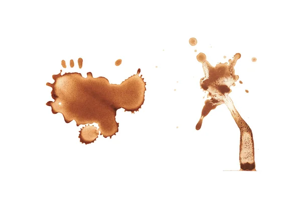 Getrockneter Kaffeefleck isoliert — Stockfoto